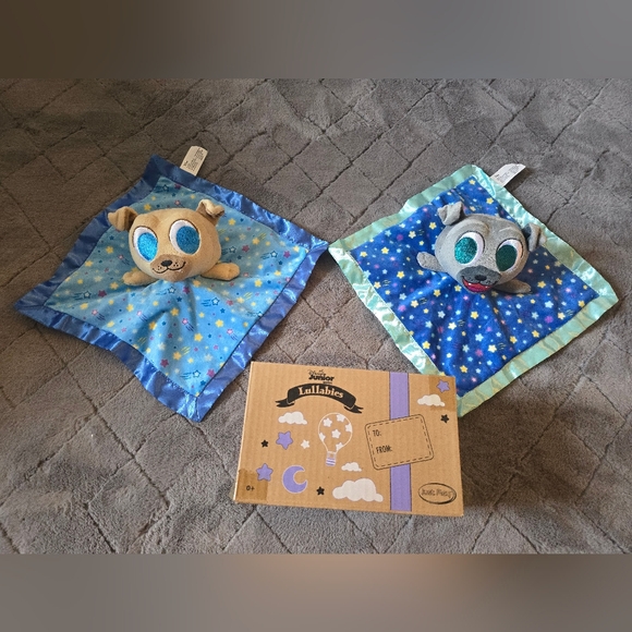 RARE! Disney Junior Music Lullabies Lovey Blankies 2pcs Bingo & Rolly